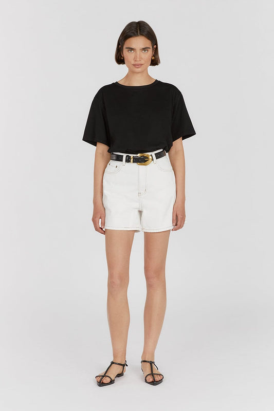 PIPER OFF WHITE DENIM SHORT Clothing DISSH Boutiques 12 OFF WHITE