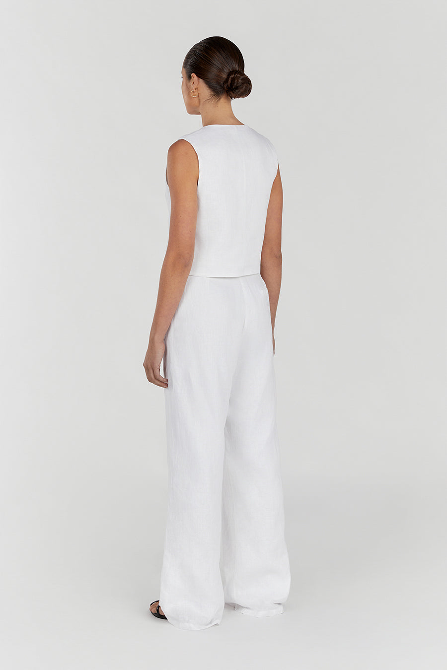 NORAH WHITE LINEN PANT