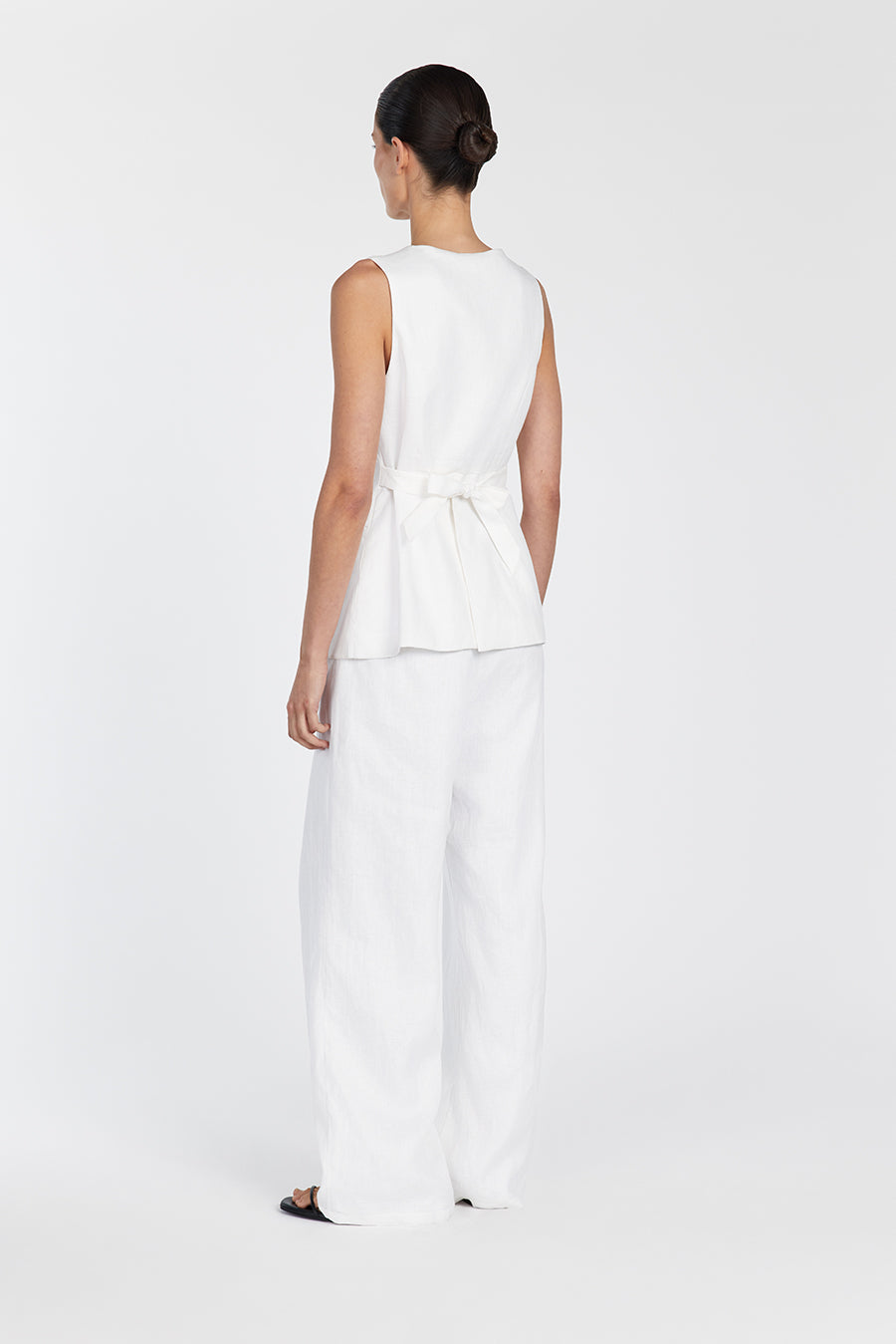 NORAH WHITE LINEN PANT