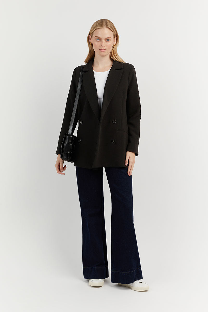 ESSENTIAL BLACK BLAZER Clothing DISSH Boutiques 14 BLACK