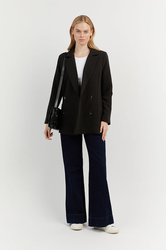 ESSENTIAL BLACK BLAZER Clothing DISSH Boutiques 14 BLACK