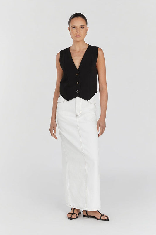 ROWAN BLACK VEST Clothing DISSH Boutiques 16 BLACK