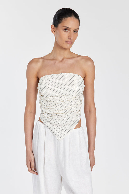 ACE STRIPE SCARF TOP Clothing DISSH Boutiques