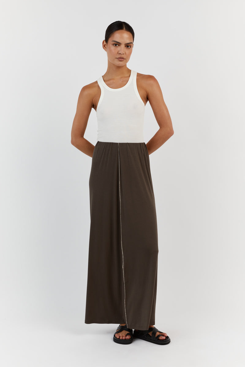 SOHO OLIVE MIDI SKIRT Clothing DISSH Boutiques L OLIVE