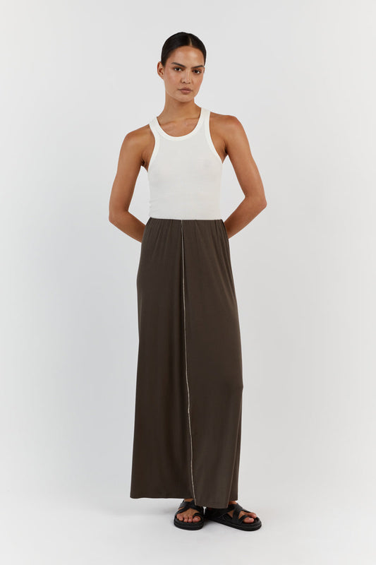 SOHO OLIVE MIDI SKIRT Clothing DISSH Boutiques L OLIVE