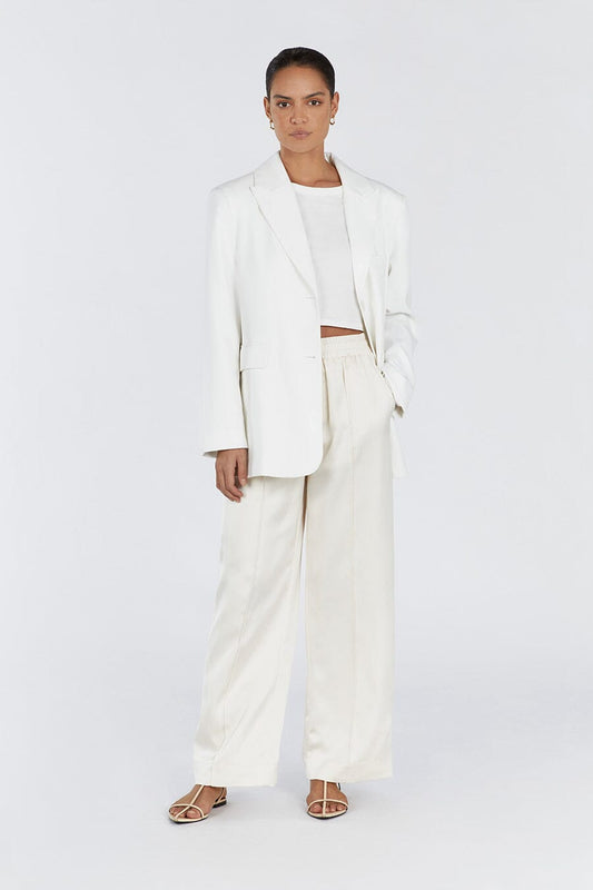 OSLO SATIN MERINGUE PANT Clothing DISSH Boutiques 6 MERINGUE