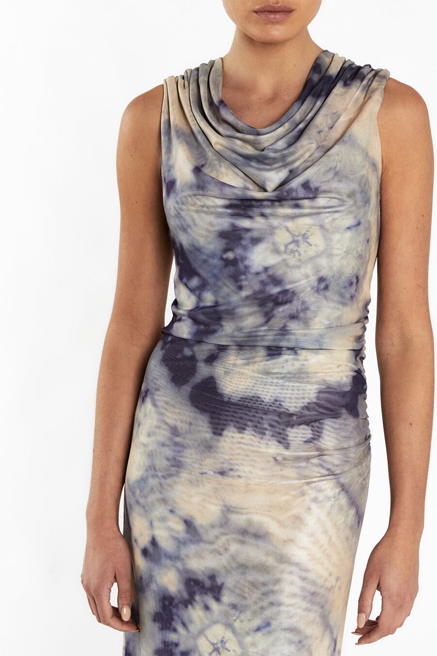 TATE STONE TIE DYE SLEEVELESS DRESS