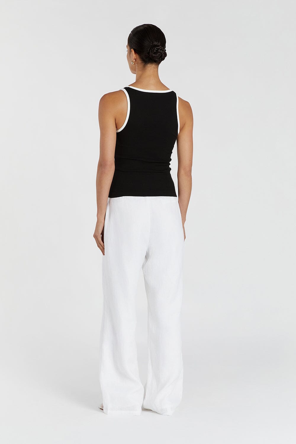 THEO BLACK CONTRAST TANK