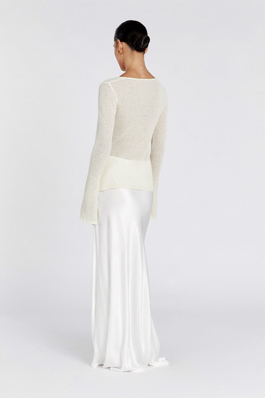BREE CREAM LONG SLEEVE KNIT TOP