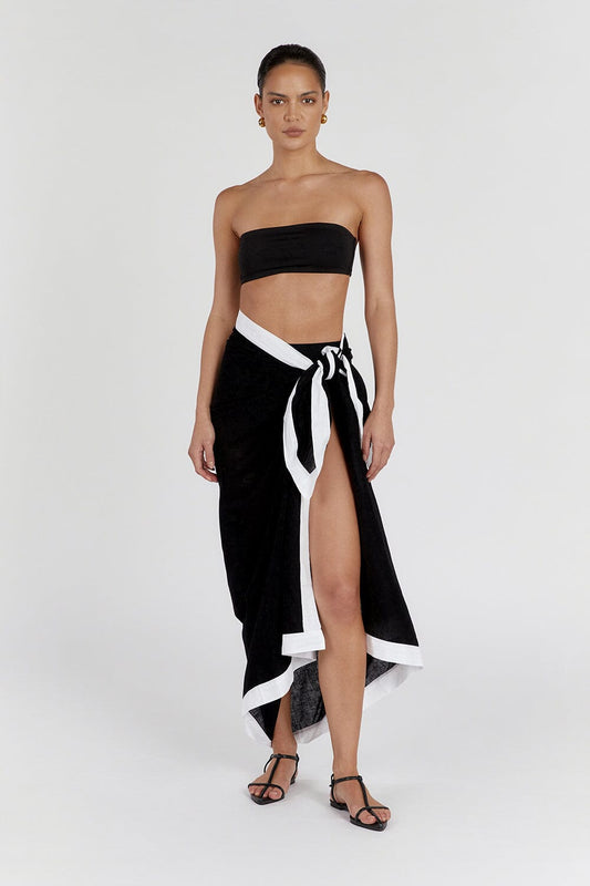 CALLIE BLACK BANDEAU TOP Clothing DISSH Boutiques XXL BLACK