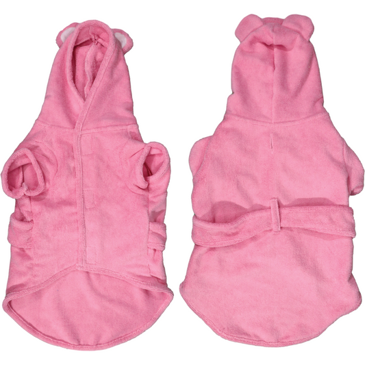 DOG BATH ROBE: Bubblegum Pink {FINAL SALE}