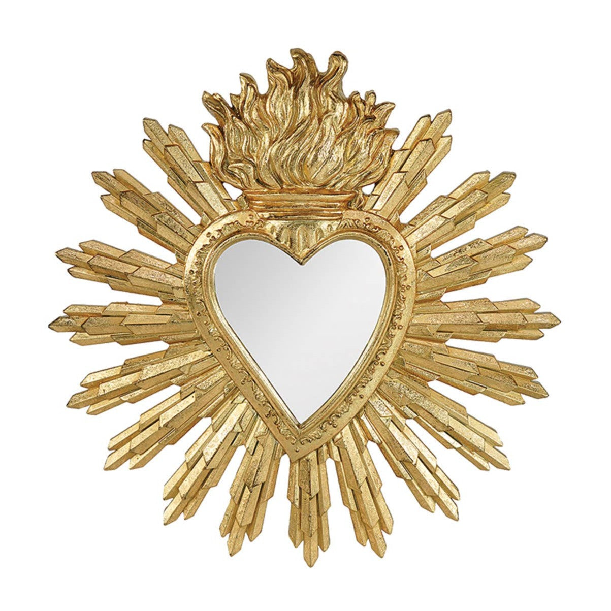 Ex-Voto Golden Mirror Wall Hanging Display