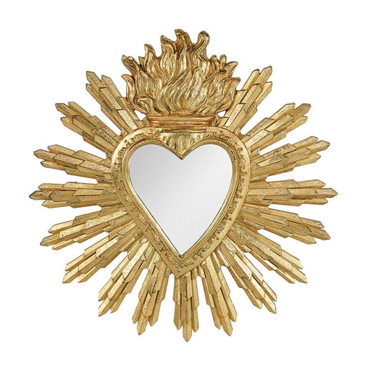 Ex-Voto Golden Mirror Wall Hanging Display