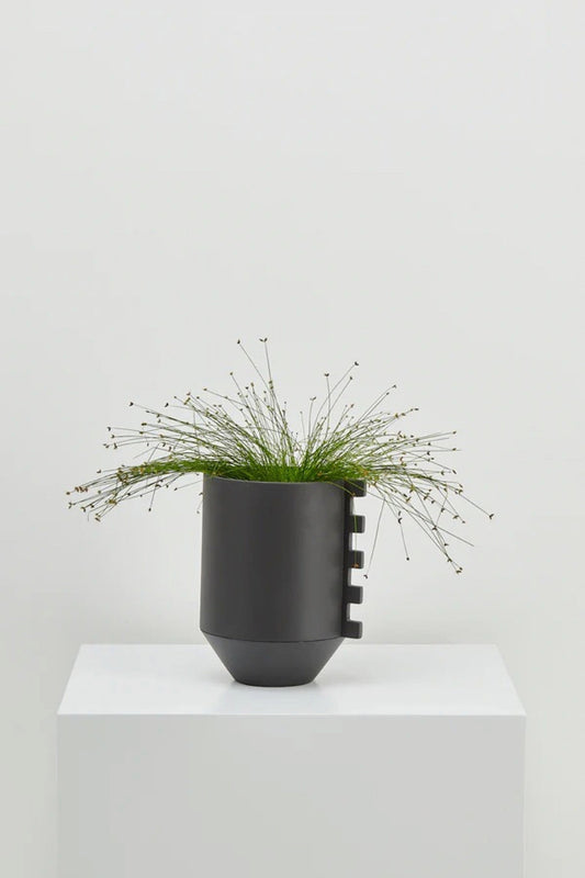 Dark Stone Zip Feature Planter