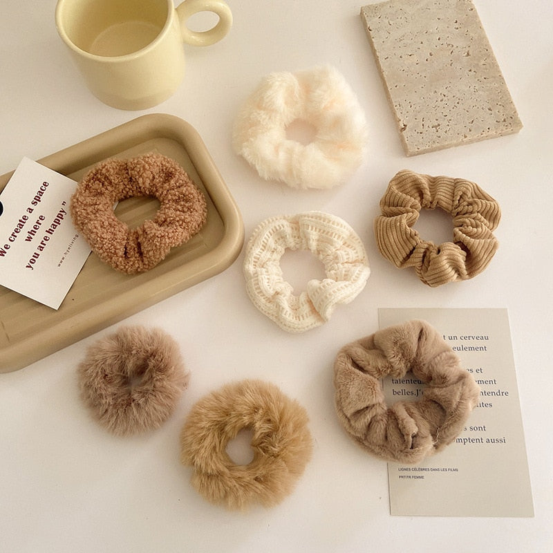 7PCS Plush Scrunchies