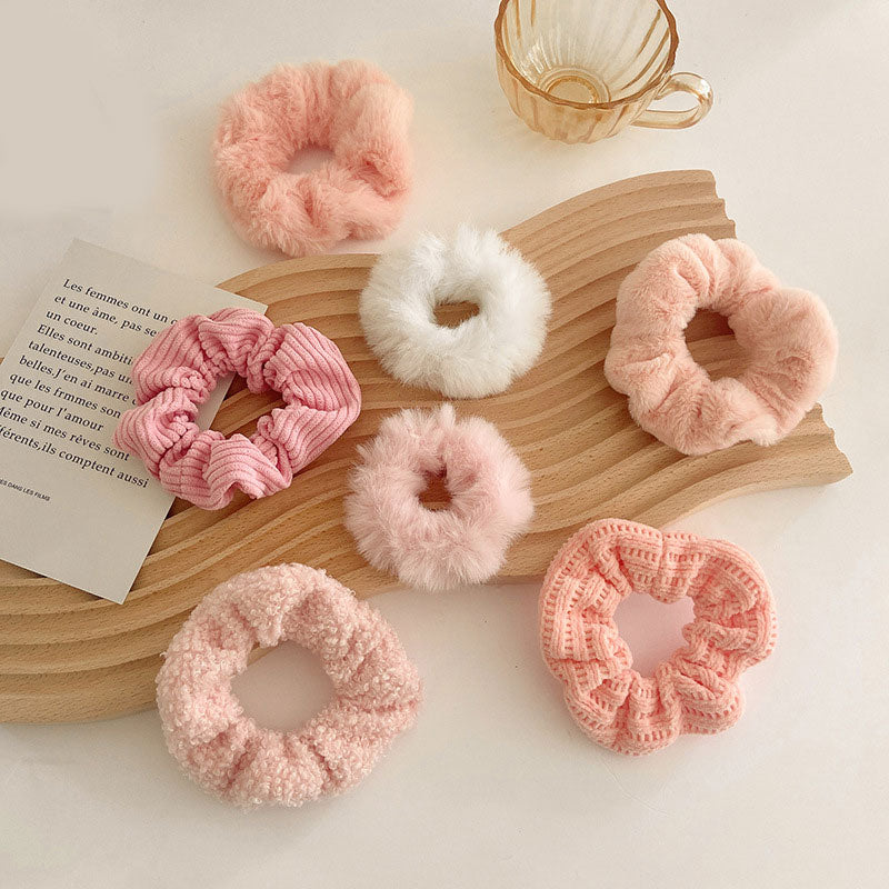 7PCS Plush Scrunchies