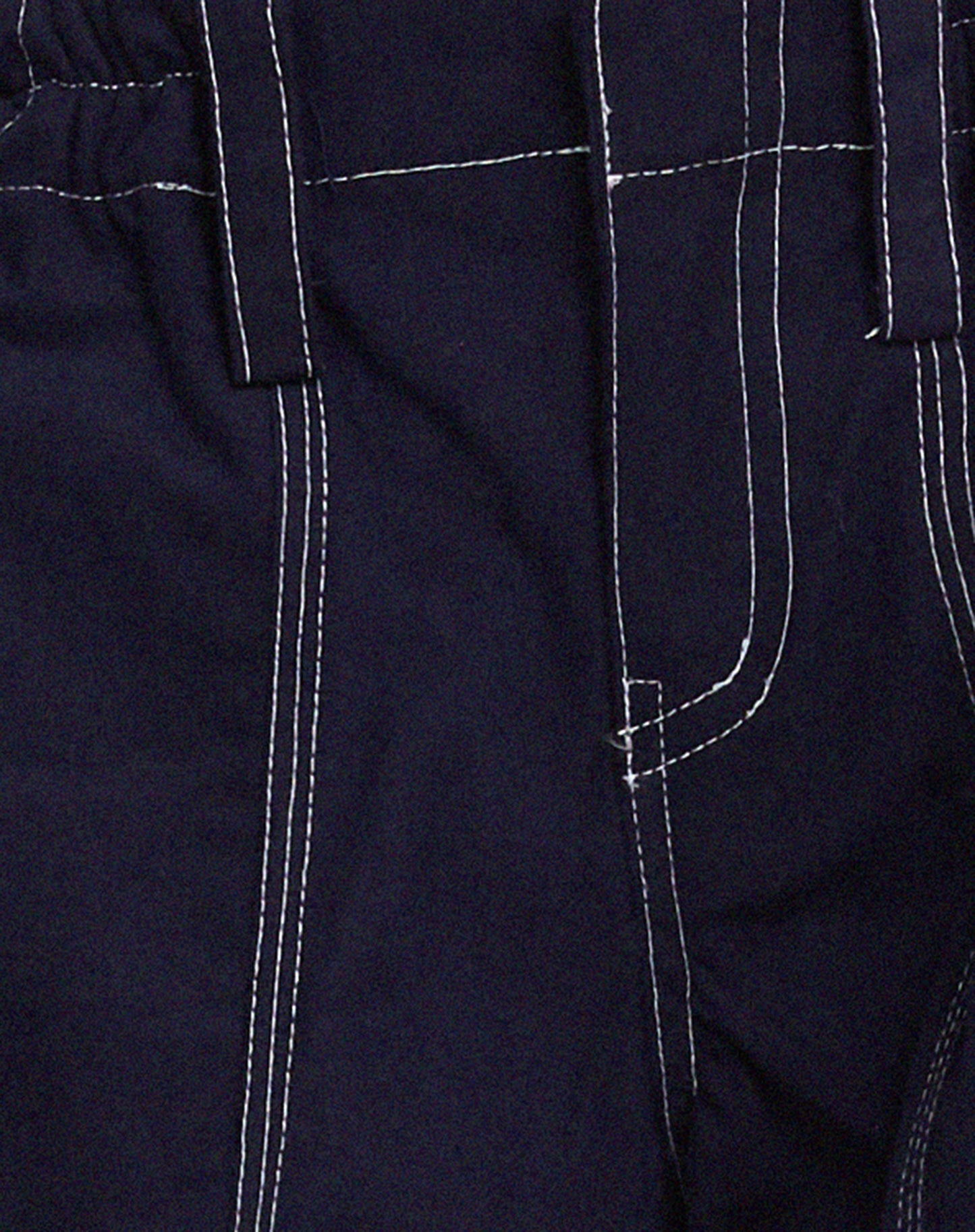 Hansa Trouser in Navy with Top White Stitch