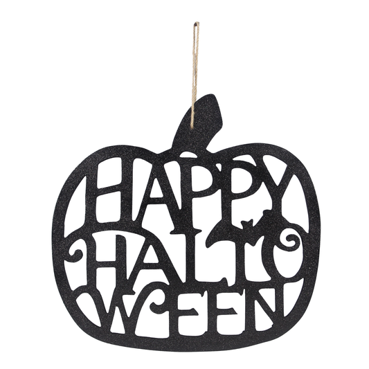 HAPPY HALLOWEEN PUMPKIN WALL SIGN