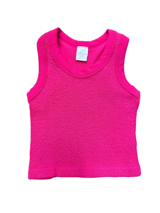 Smocking Sleeveless Tank, Brilliant