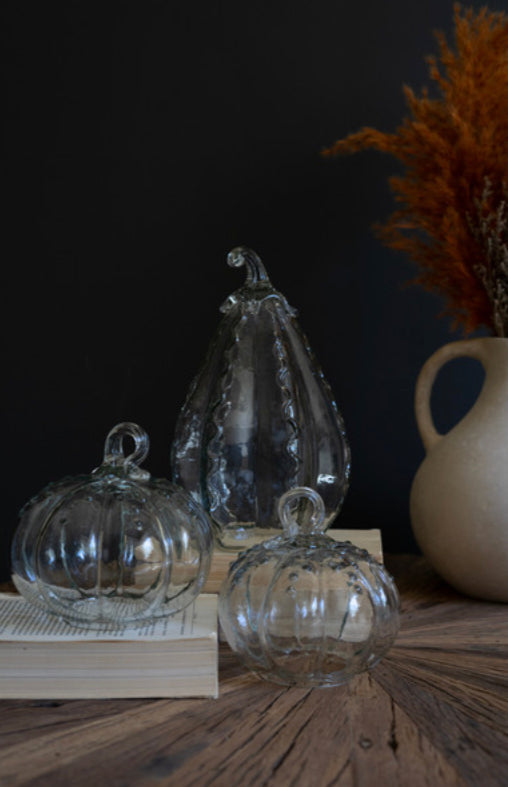 Clear Glass Pumpkins