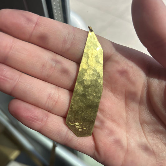 Hanging Brass Piece
