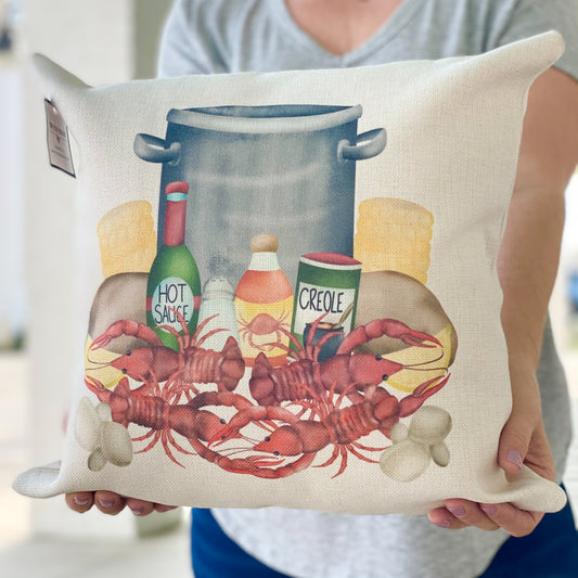 Crawfish Boil Pillow