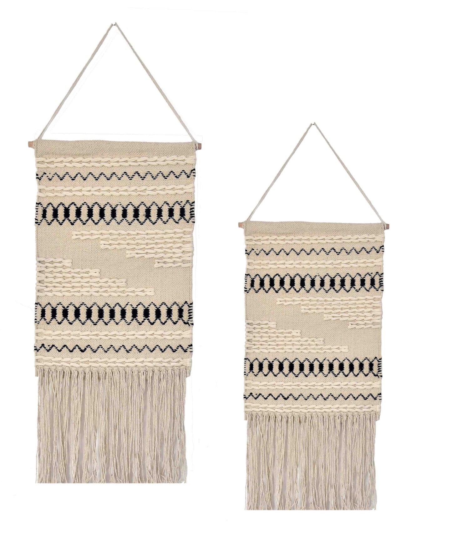 Zig-Zag Handmade Macrame Wall Hanging Boho Decor for Home Decoration,