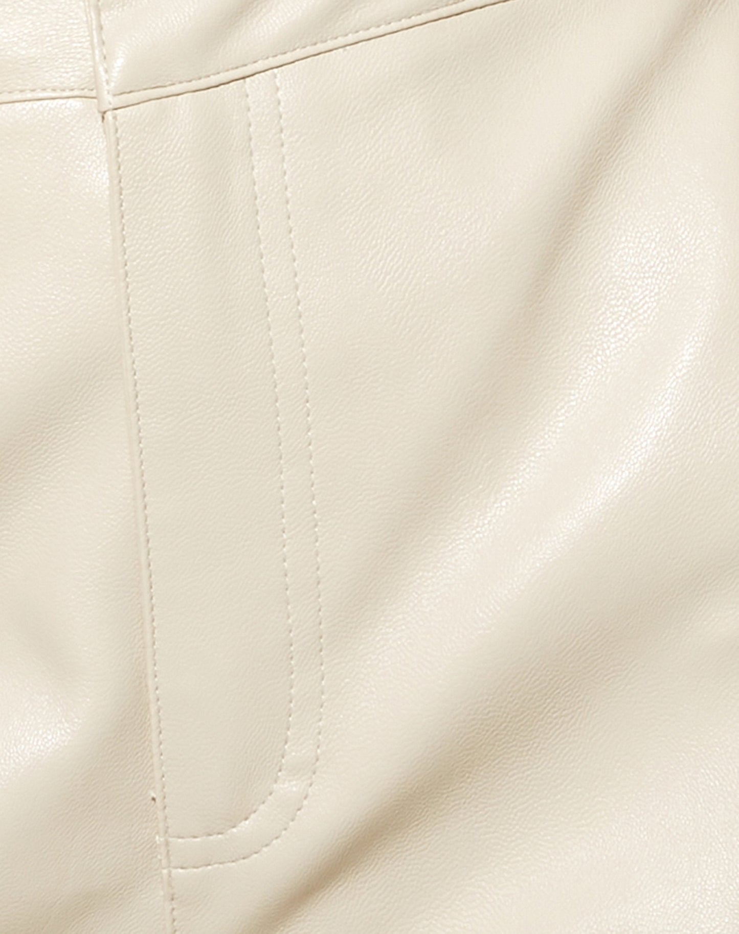 Yeria Wide Leg Trouser in PU Ecru