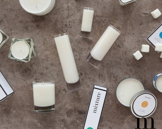 Mixture Heavy Glass Candle