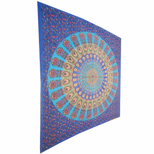 Vibrant Peacock Mandala Tapestry - Zoter Shop