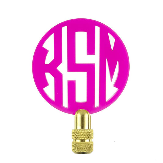 Block Monogram Lamp Finial