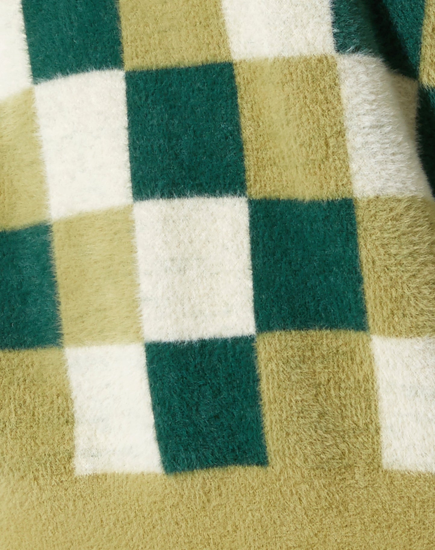 Namari Jumper in Checker Green Cream