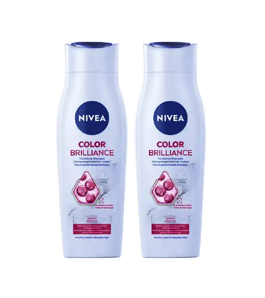 2xPack NIVEA Color Protection Shampoo Shine Serum & Color Care Complex - 500 ml
