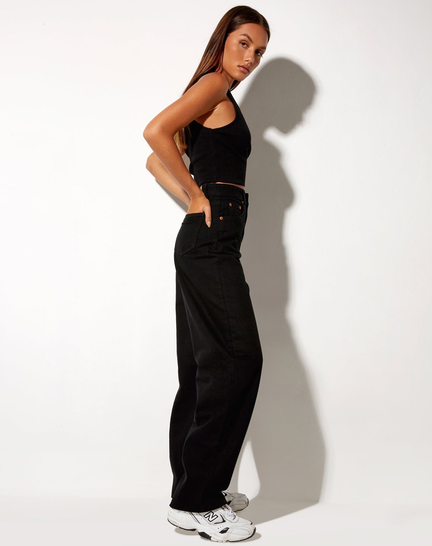 Parallel Jeans in Rinse Black Wash