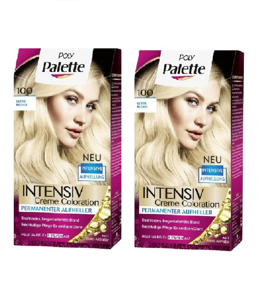 2xPack Schwarzkopf POLY PALETTE Intensive Creme Hair Coloration - 24 Varieties
