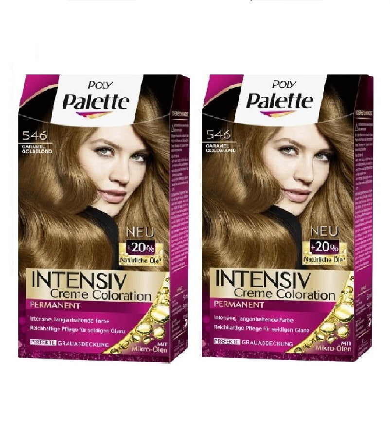 2xPack Schwarzkopf POLY PALETTE Intensive Creme Hair Coloration - 24 Varieties