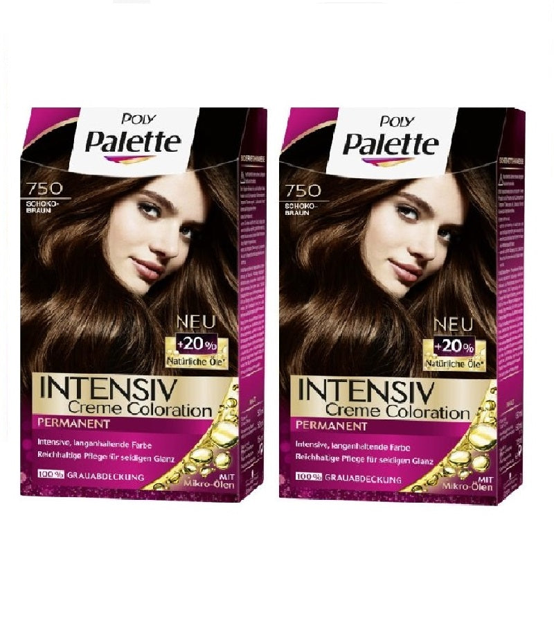 2xPack Schwarzkopf POLY PALETTE Intensive Creme Hair Coloration - 24 Varieties