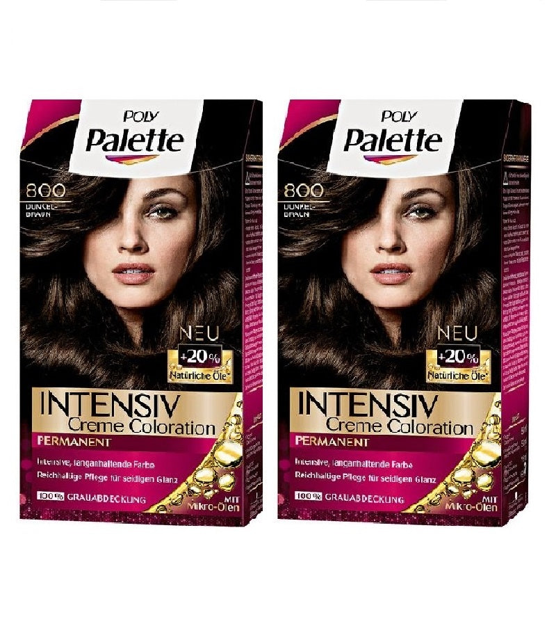 2xPack Schwarzkopf POLY PALETTE Intensive Creme Hair Coloration - 24 Varieties