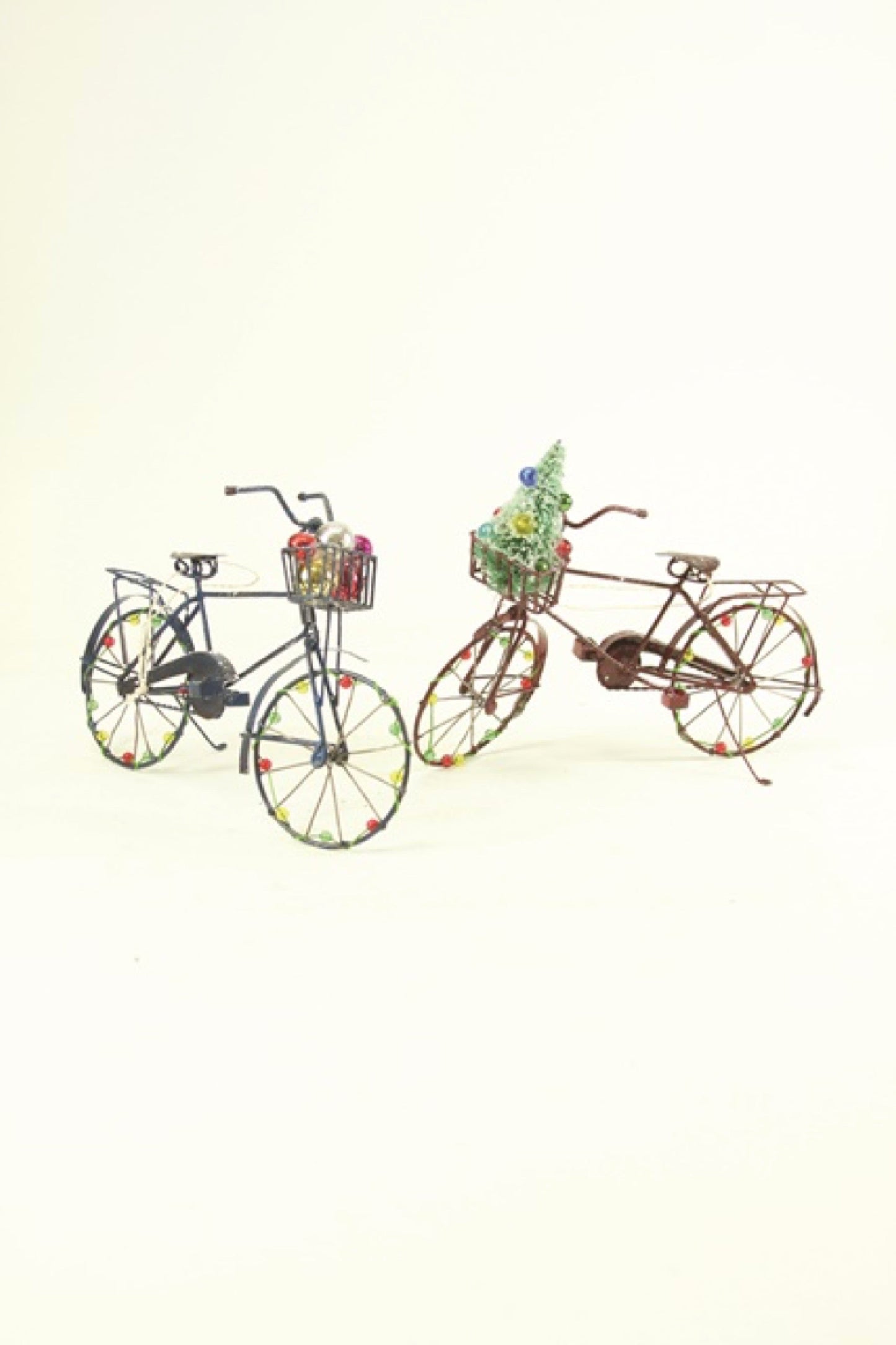 Black/Blue Holiday Bike Ornament