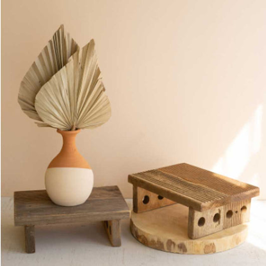 Repurposed Wooden Ship Ladder Riser - Kalalou