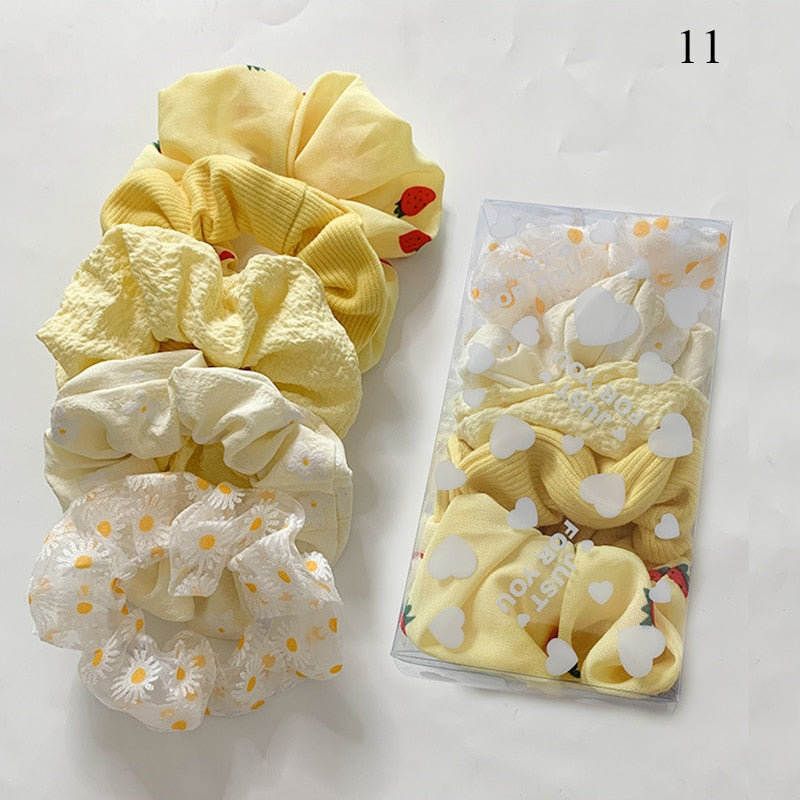7PCS Plush Scrunchies