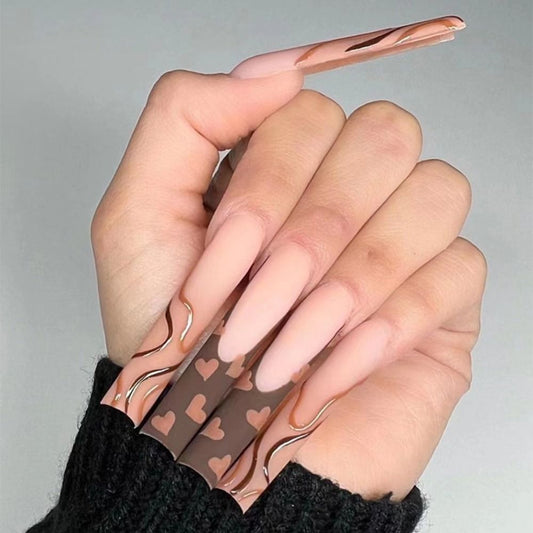 24pcs Super Long False Nails