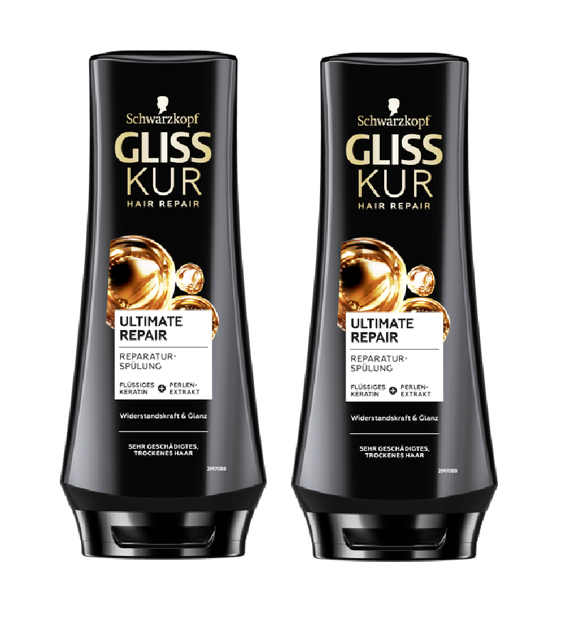 2xPack Schwarzkopf Gliss Kur Ultimate Repair Conditioner - 400 ml