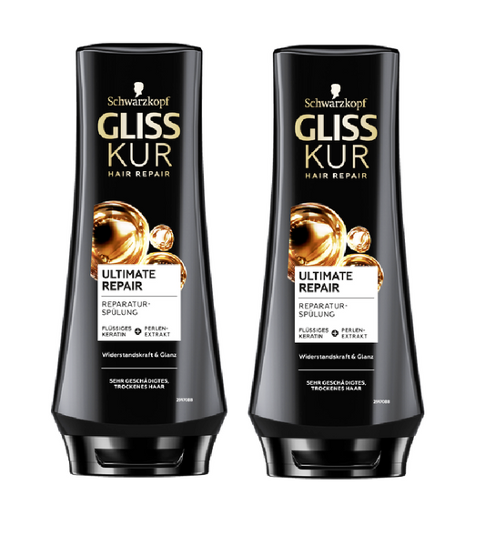 2xPack Schwarzkopf Gliss Kur Ultimate Repair Conditioner - 400 ml