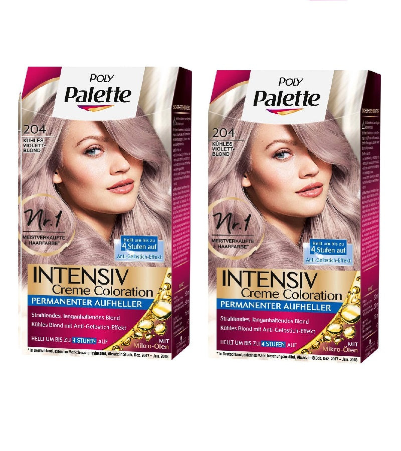 2xPack Schwarzkopf POLY PALETTE Intensive Creme Hair Coloration - 24 Varieties