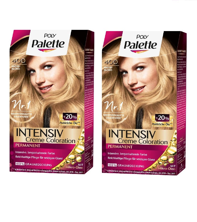 2xPack Schwarzkopf POLY PALETTE Intensive Creme Hair Coloration - 24 Varieties