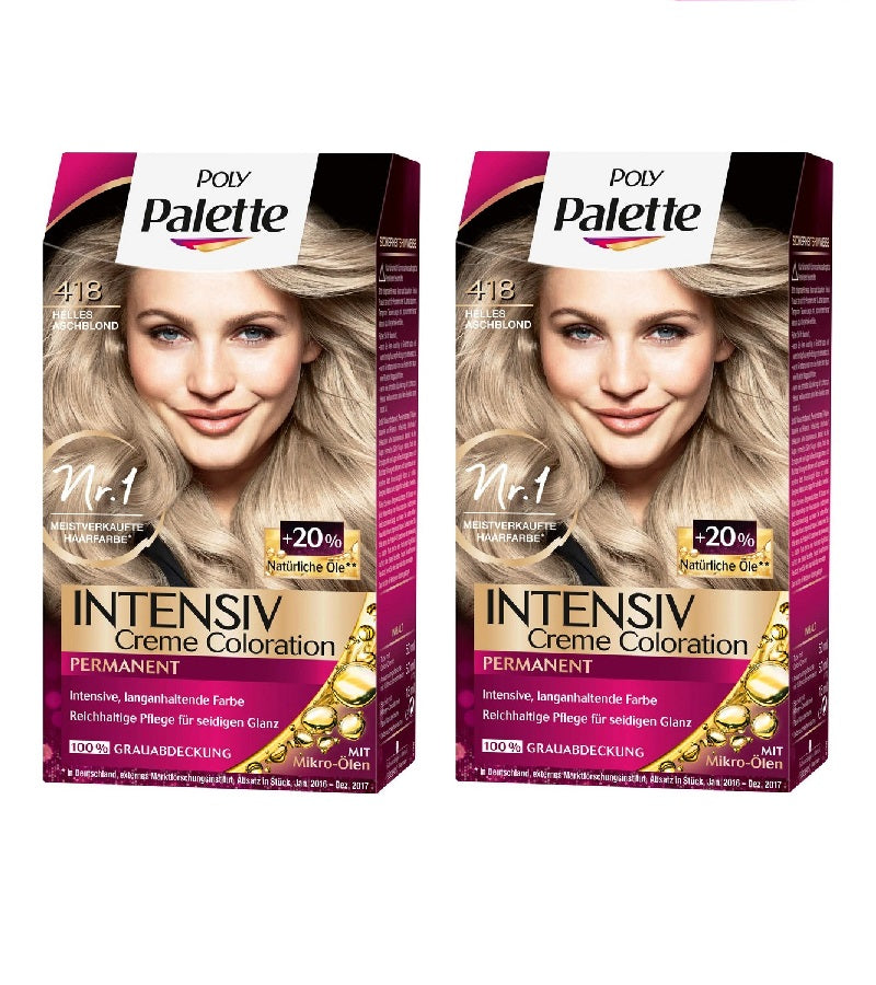 2xPack Schwarzkopf POLY PALETTE Intensive Creme Hair Coloration - 24 Varieties