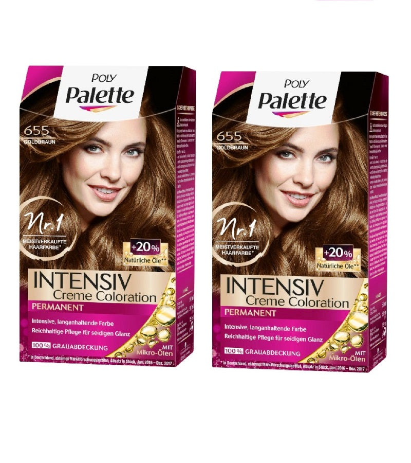 2xPack Schwarzkopf POLY PALETTE Intensive Creme Hair Coloration - 24 Varieties