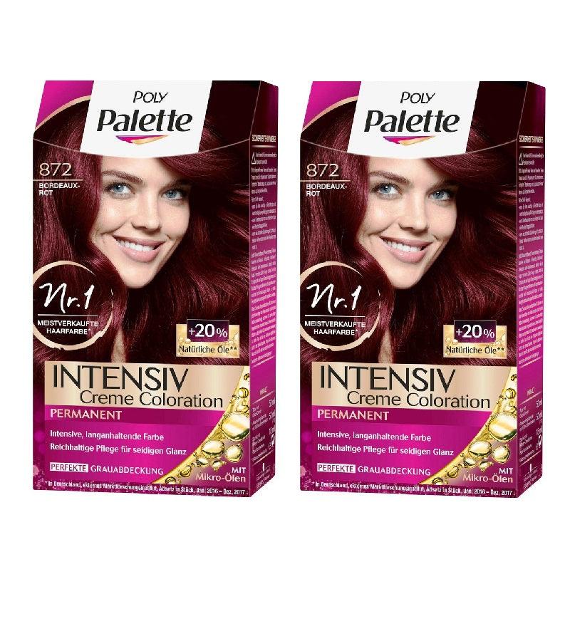2xPack Schwarzkopf POLY PALETTE Intensive Creme Hair Coloration - 24 Varieties
