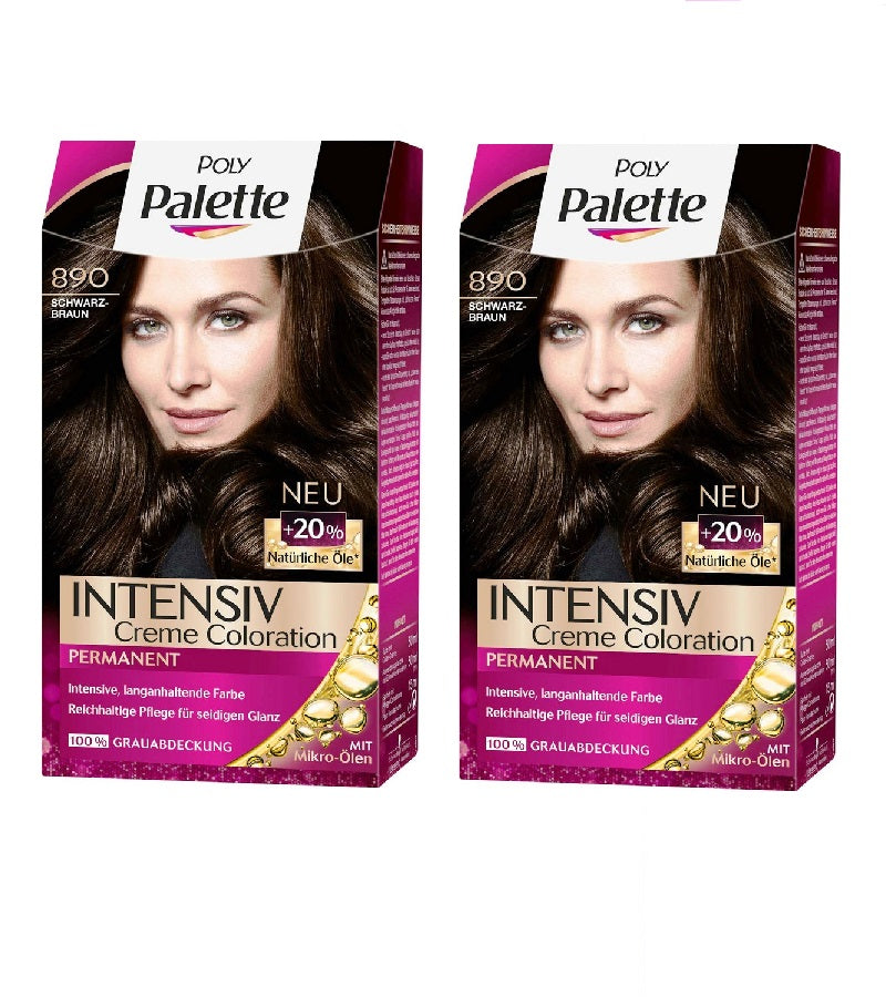 2xPack Schwarzkopf POLY PALETTE Intensive Creme Hair Coloration - 24 Varieties